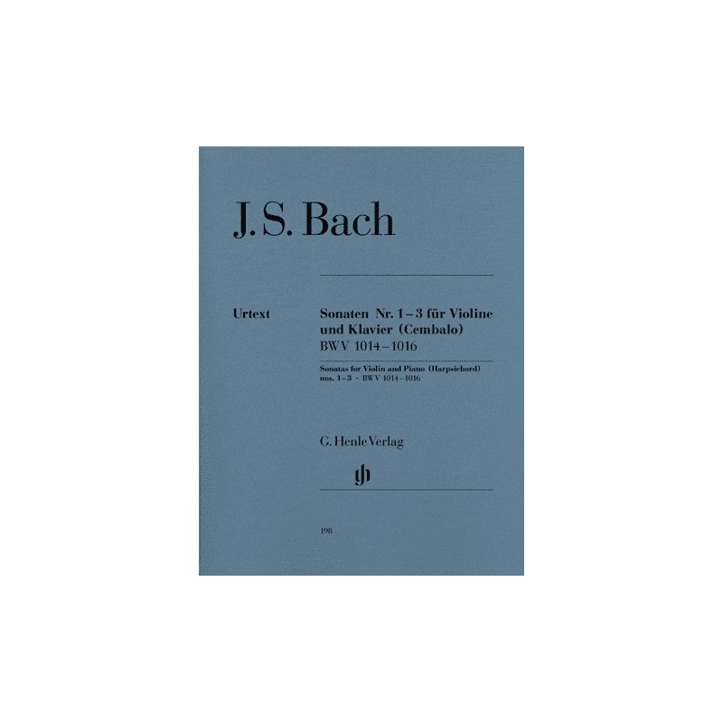 SONATEN 1-3 H-A-E BWV 1014-1016