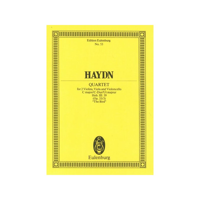 STREICHQUARTETT C DUR OP 33/3