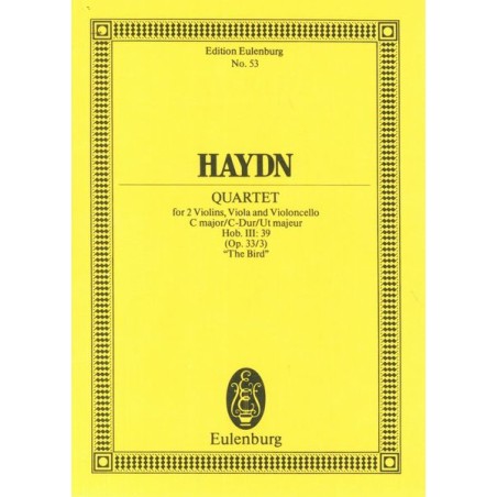 STREICHQUARTETT C DUR OP 33/3