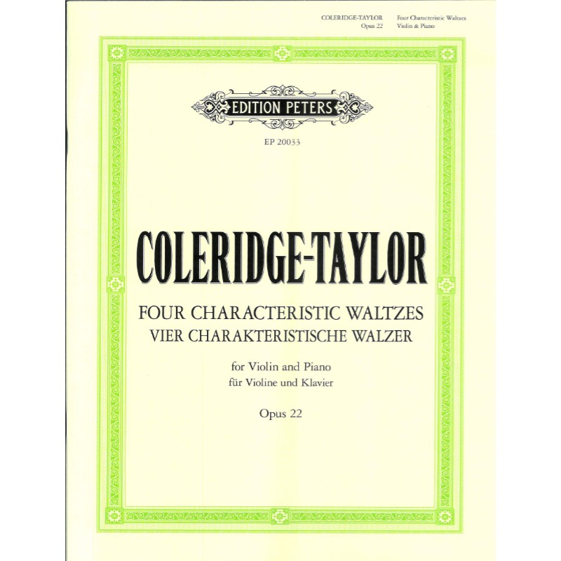 Four Characteristic Waltzes op.22