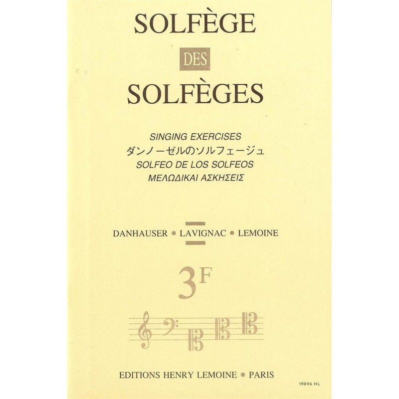 Solfege des Solfeges 3F