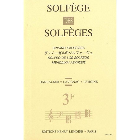 Solfege des Solfeges 3F