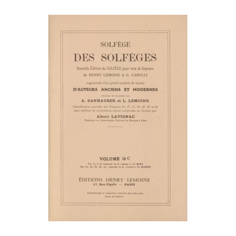 SOLFEO SOLFEOS 3-C