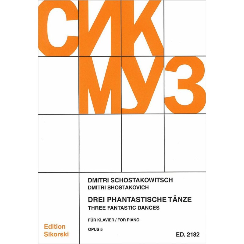 3 FANTASTIC DANCES OP.5