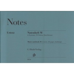 Llibreta quartilla horitzontal 6 pautes