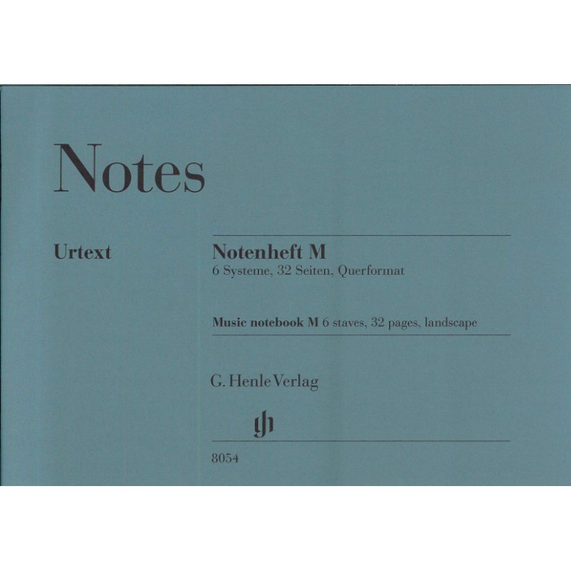 Llibreta quartilla horitzontal 6 pautes