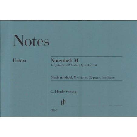 Llibreta quartilla horitzontal 6 pautes