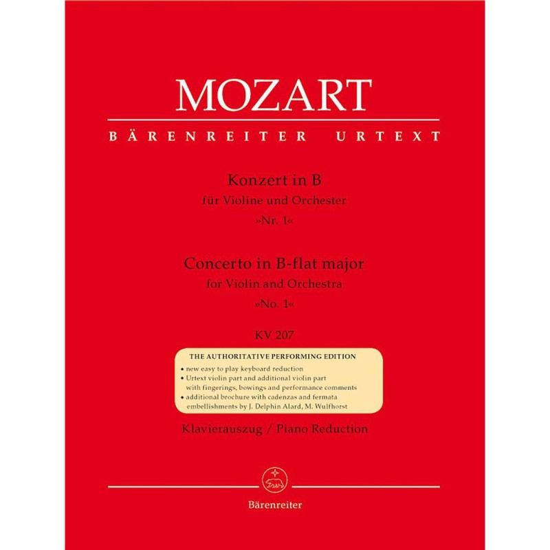 VIOLINKONZERT SI B M KV.207