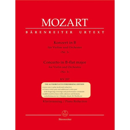 VIOLINKONZERT SI B M KV.207