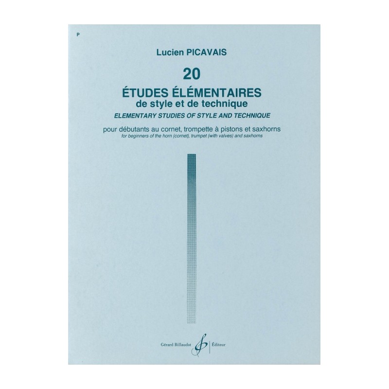20 ETUDES ELEMENTAIRES STYLE-TECHNIQUE