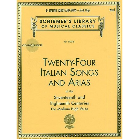 24 ITALIAN SONGS AND ARIAS (MEDIUM HIGH VOICE)