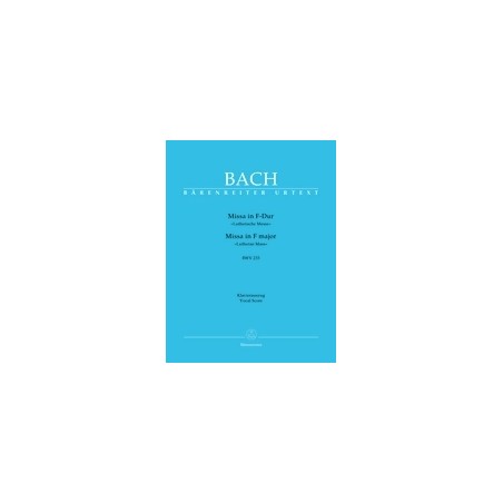 MISA F DUR BWV 233