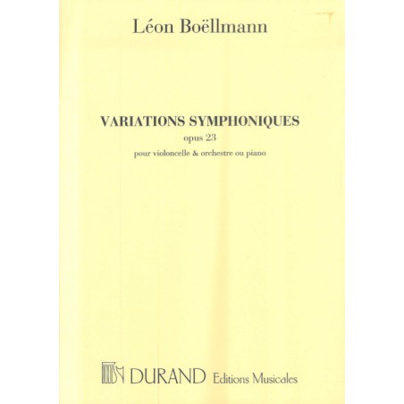 Variations symphoniques op.23