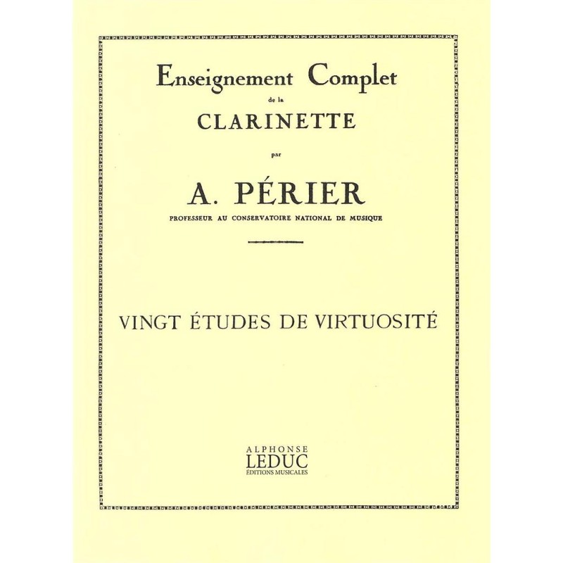 20 ETUDES VIRTUOSITE