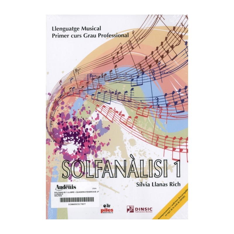 SOLFANALISI 1 (LLIBRE + QUADERN D'EXERCICIS -2ª ED