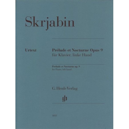 PRELUDE ET NOCTURNE OP.9 FOR PIANO, LINKE HAND