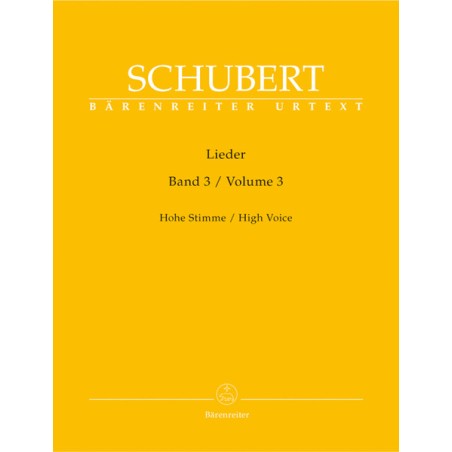LIEDER VOL.3 - HIGH VOICE