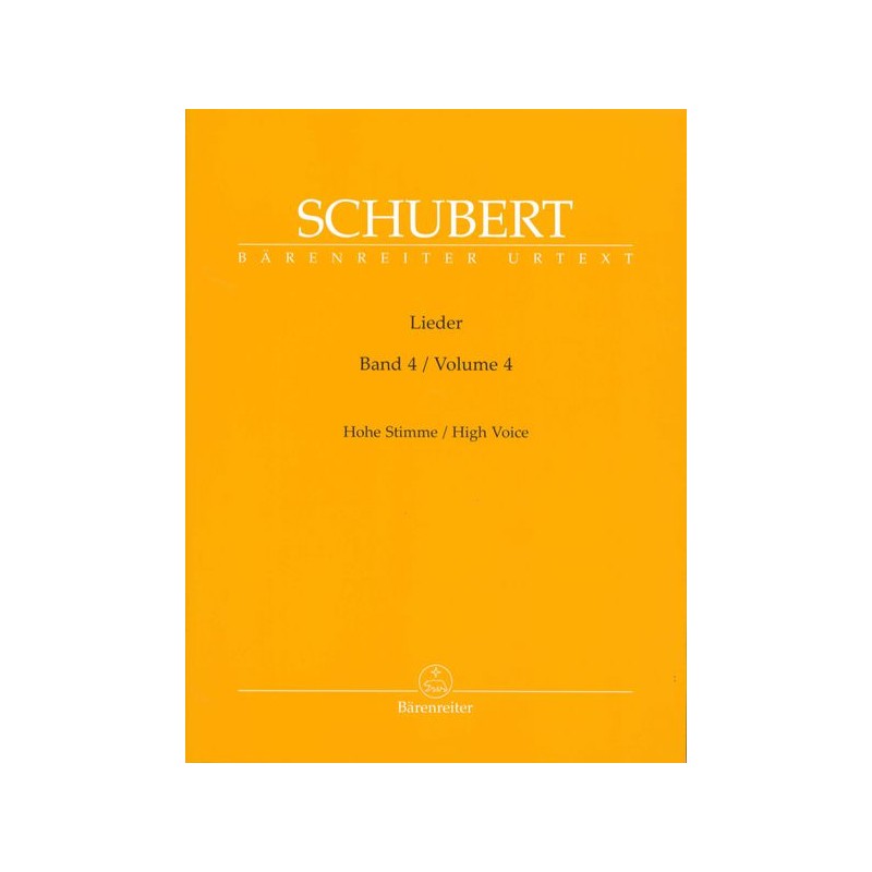 LIEDER VOL.4 - HIGH VOICE