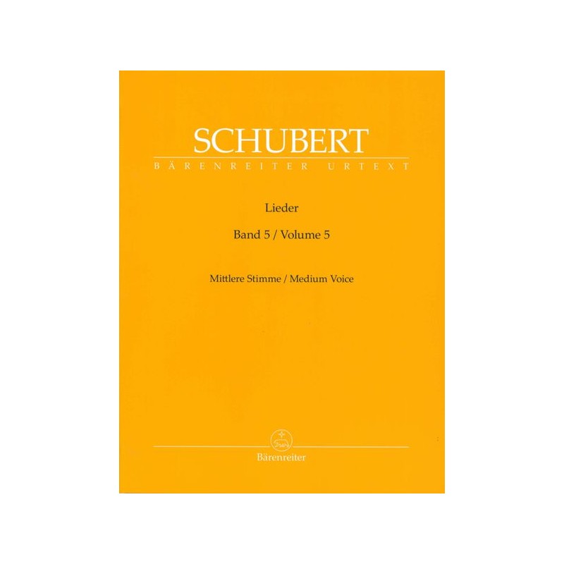 LIEDER VOL.5 - MEDIUM VOICE