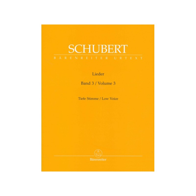 Lieder vol.3 - Low voice
