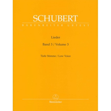 Lieder vol.3 - Low voice