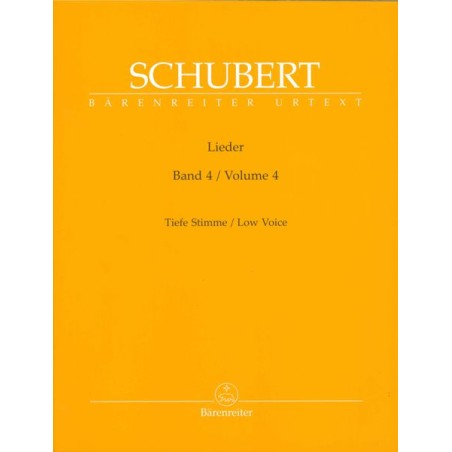 LIEDER VOL.4 - LOW VOICE