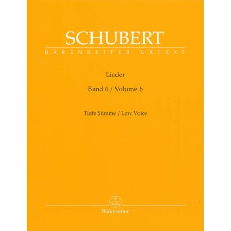 LIEDER VOL.6 - LOW VOICE