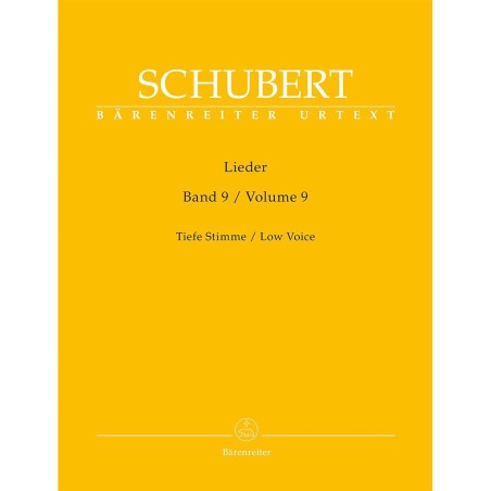 Lieder vol.9 - Low voice