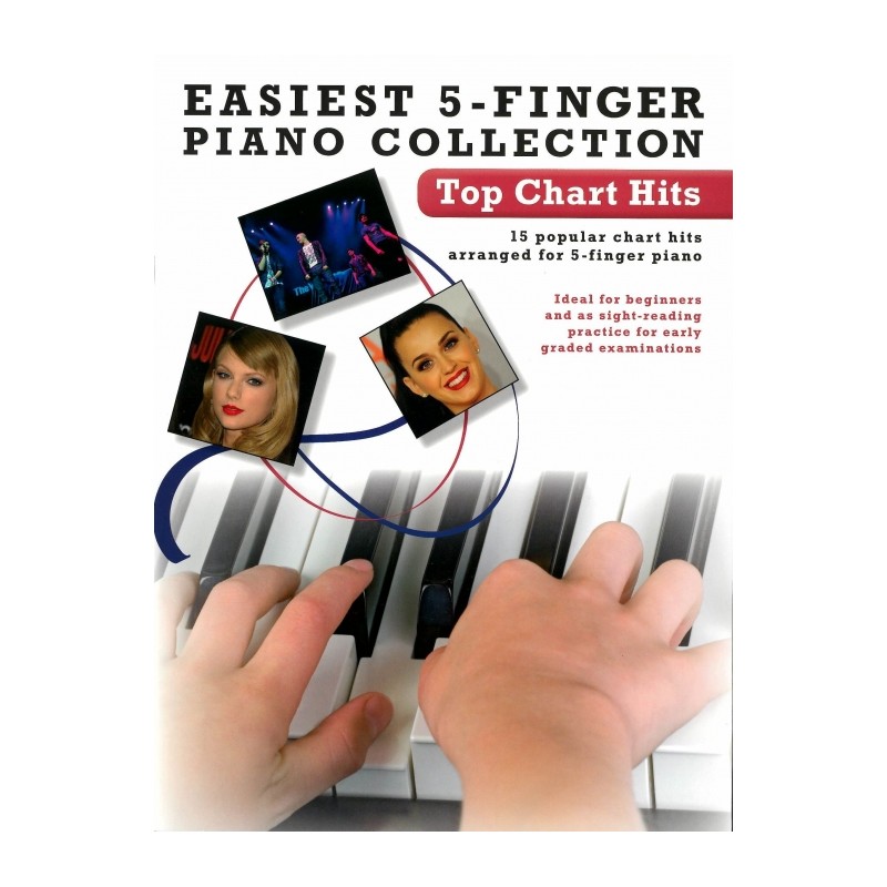 EASIEST 5-FINGER PIANO COLLECTION - TOP CHART HITS