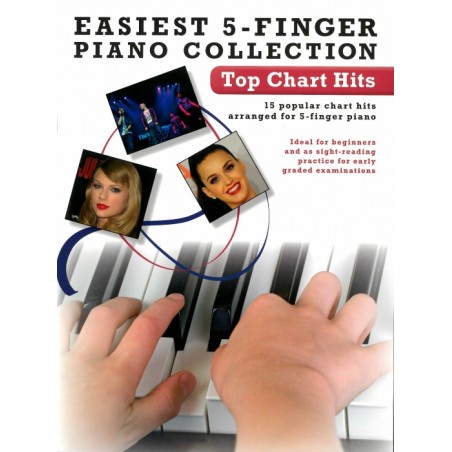 EASIEST 5-FINGER PIANO COLLECTION - TOP CHART HITS