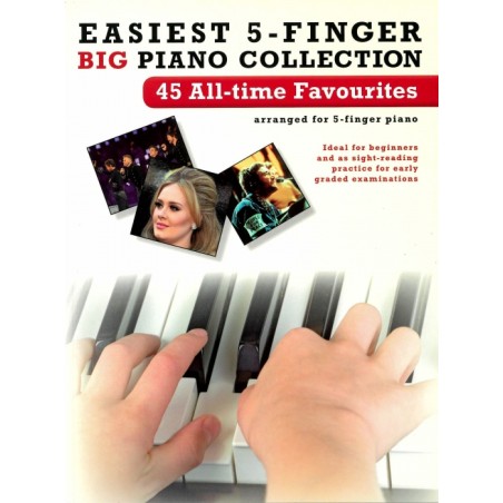 EASIEST 5-FINGER PIANO COLLEC - 45 ALL-TIME FAVOUR