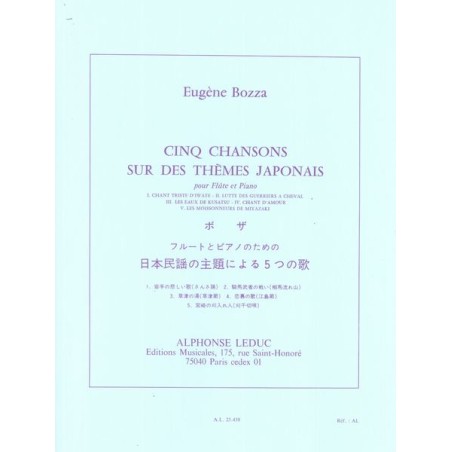5 CHANSONS SUR DES THEMES JAPONAIS
