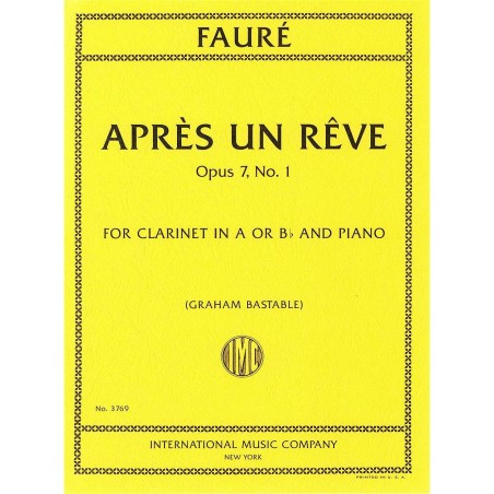 APRES UN REVE OP.7/1