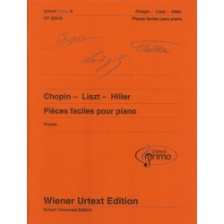 CHOPIN-LISZT-HILLER. PIECES FACILES POUR PIANO