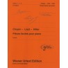 CHOPIN-LISZT-HILLER. PIECES FACILES POUR PIANO
