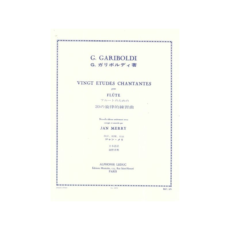 ETUDES CHANTANTES 20