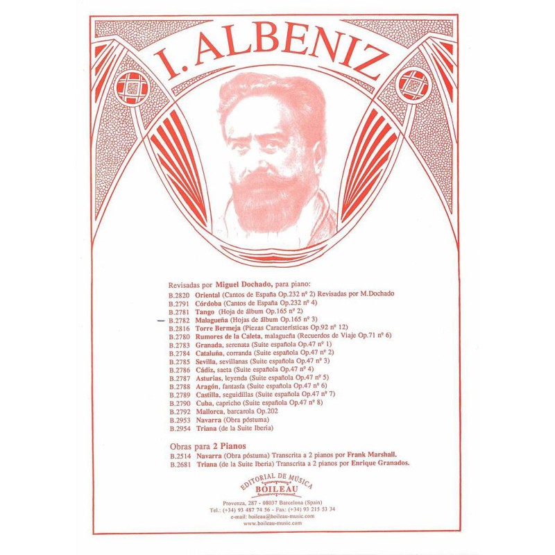 MALAGUEÑA, «HOJAS DE ÁLBUM OP.165 Nº2»
