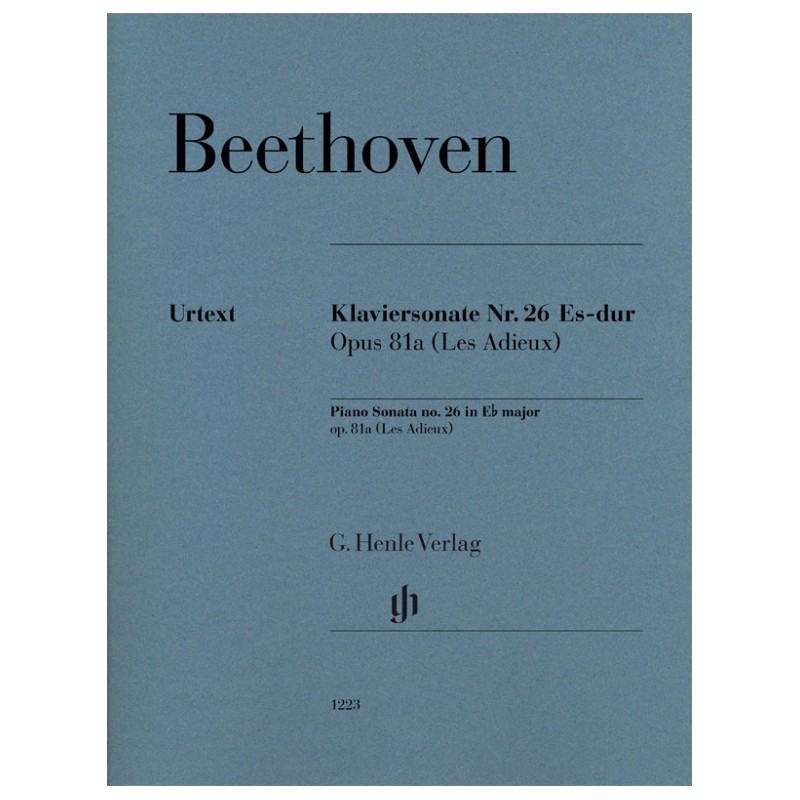 Klaviersonate 26 Es-Dur op.81a (Les Adieux)