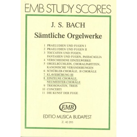 SAMTLICHE ORGELWERKE 7-8 (SEPARATE CHORALES,...)