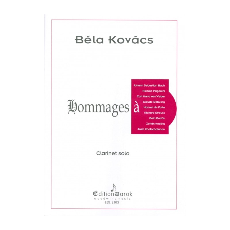 HOMMAGES A BACH, PAGANINI, WEBER, DEBUSSY, ...