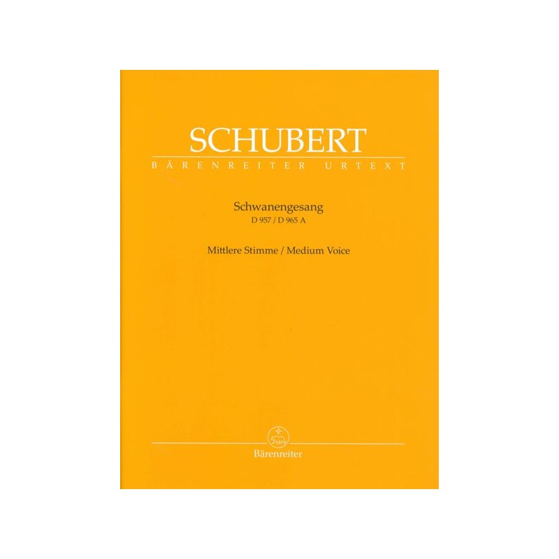 SCHWANENGESANG D.957-D.965A (MEDIUM VOICE)