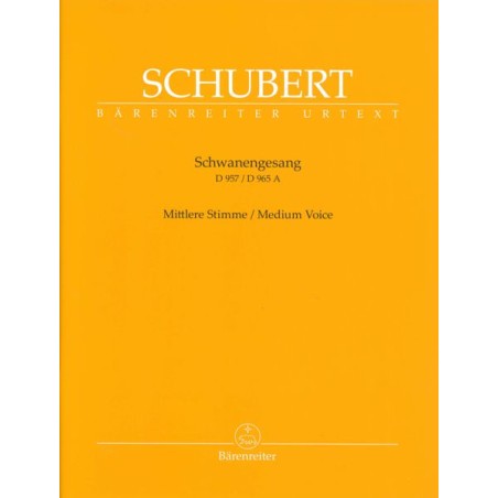 SCHWANENGESANG D.957-D.965A (MEDIUM VOICE)