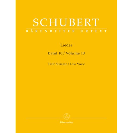 Lieder vol.10 - Low Voice