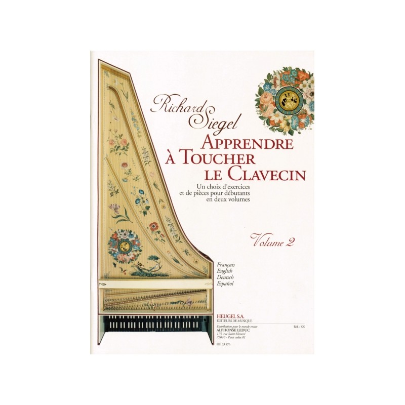 APPRENDRE A TOUCHER LE CLAVECIN VOL.2