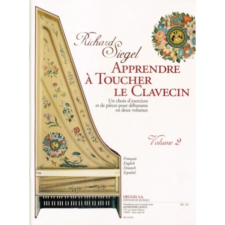 APPRENDRE A TOUCHER LE CLAVECIN VOL.2