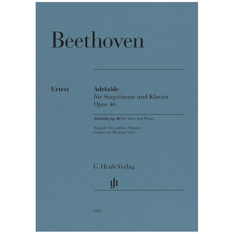 Adelaide fur Singstimme uns Klavier op.46 (Medium Voice)