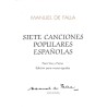 SIETE CANCIONES POPULARES ESPAÑOLAS (AGUDAS)