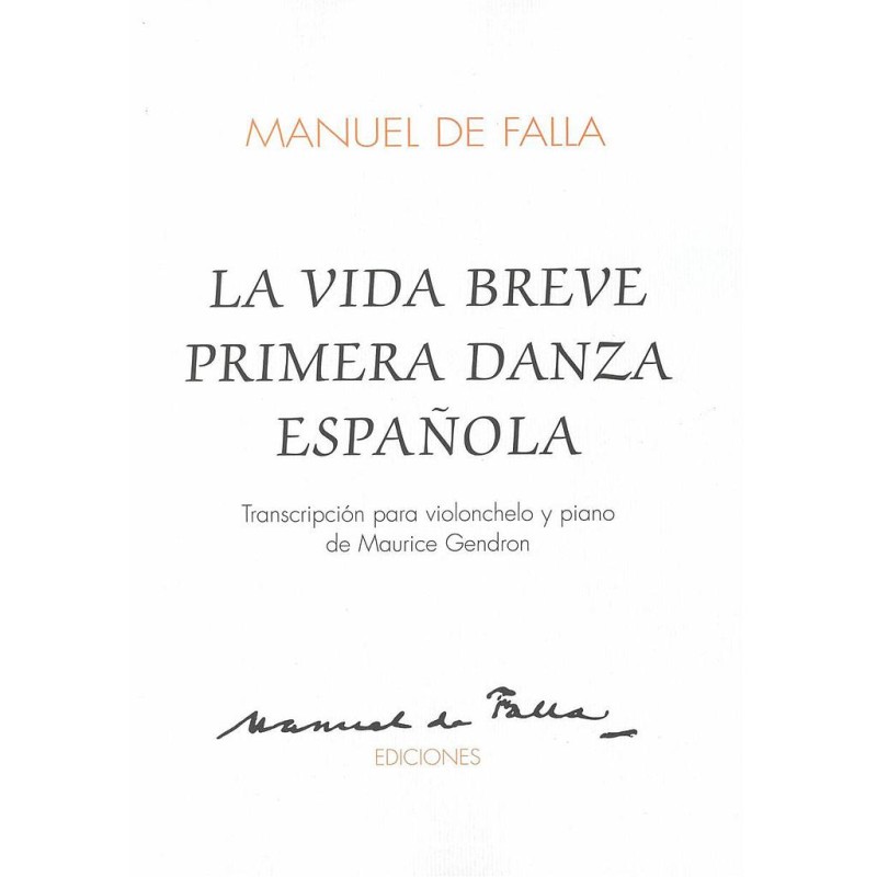 1ª DANZA DE LA VIDA BREVE