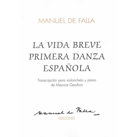 1ª DANZA DE LA VIDA BREVE