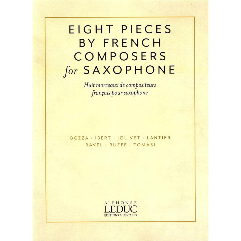 Eight Pieces by French Composers for Saxophone